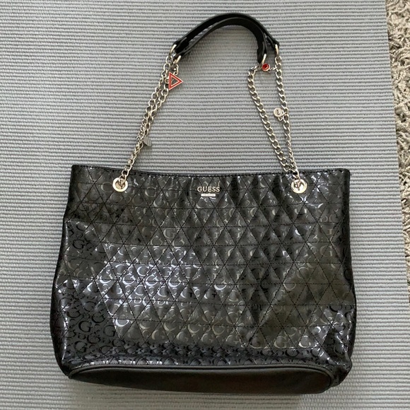 Guess Handbags - Black guess tote purse